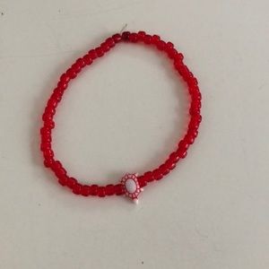 Red turtle stretchy bracelet